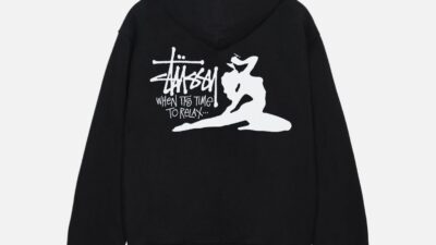 BLACK RELAX HOODIE