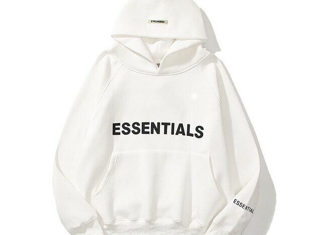 ESSENTIALS Oversized Hoodie white 1