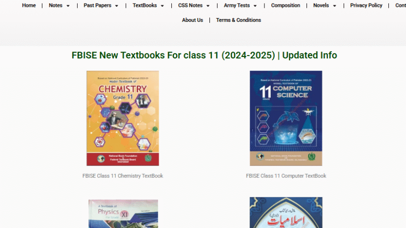New Course of Class 11 2025