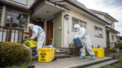 cleaning biohazards by professional