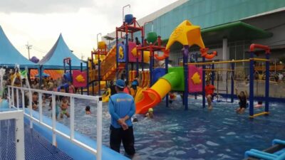 Safe and clean playground for toddlers
