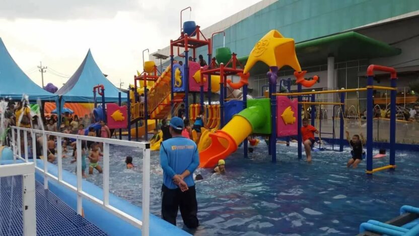 Safe and clean playground for toddlers